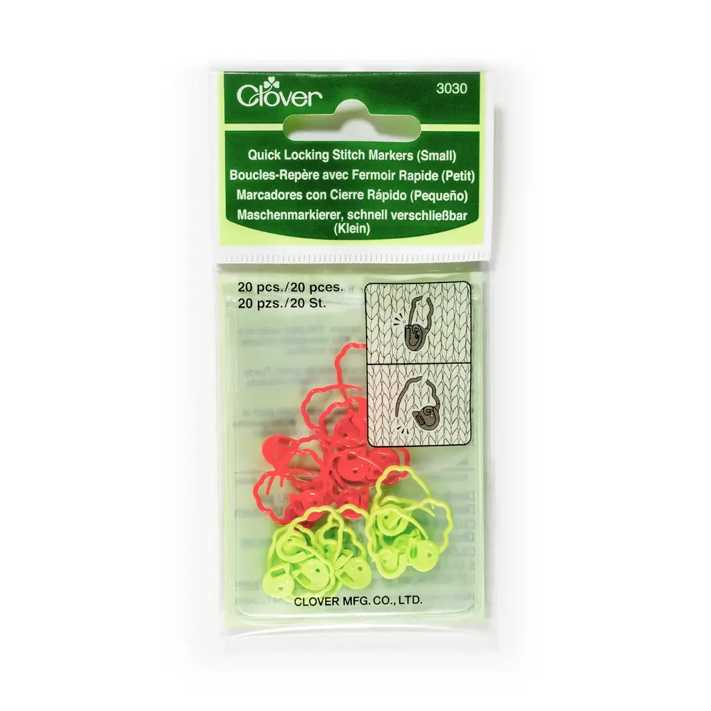 Clover Quick Locking Stitch Markers (Small) 3030