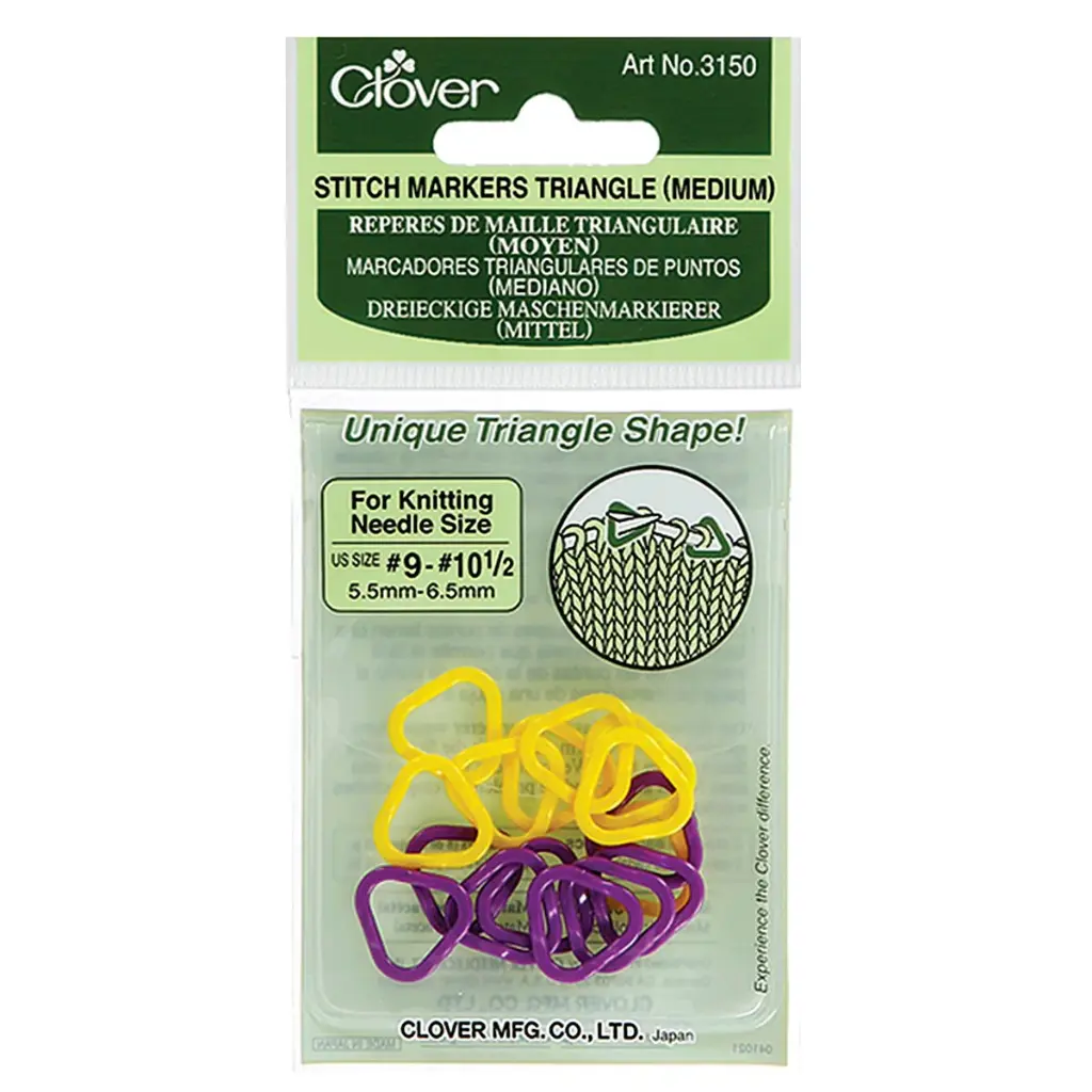 Clover Triangle Stitch Markers Md 3150