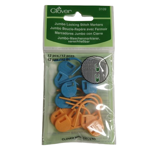 Clover Jumbo Locking Stitch Markers 3109