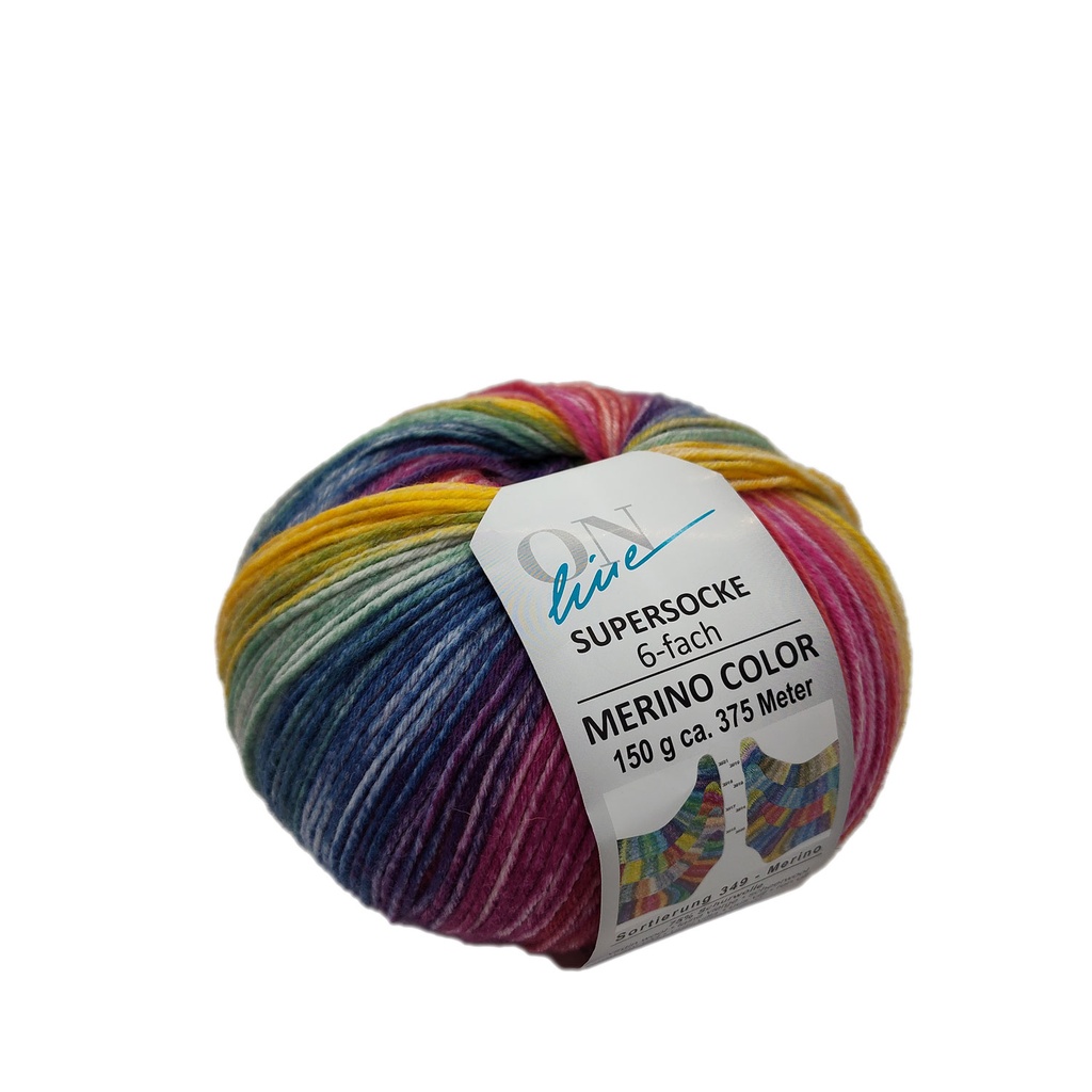 Online Supersocke 6 Ply Merino Color 2914