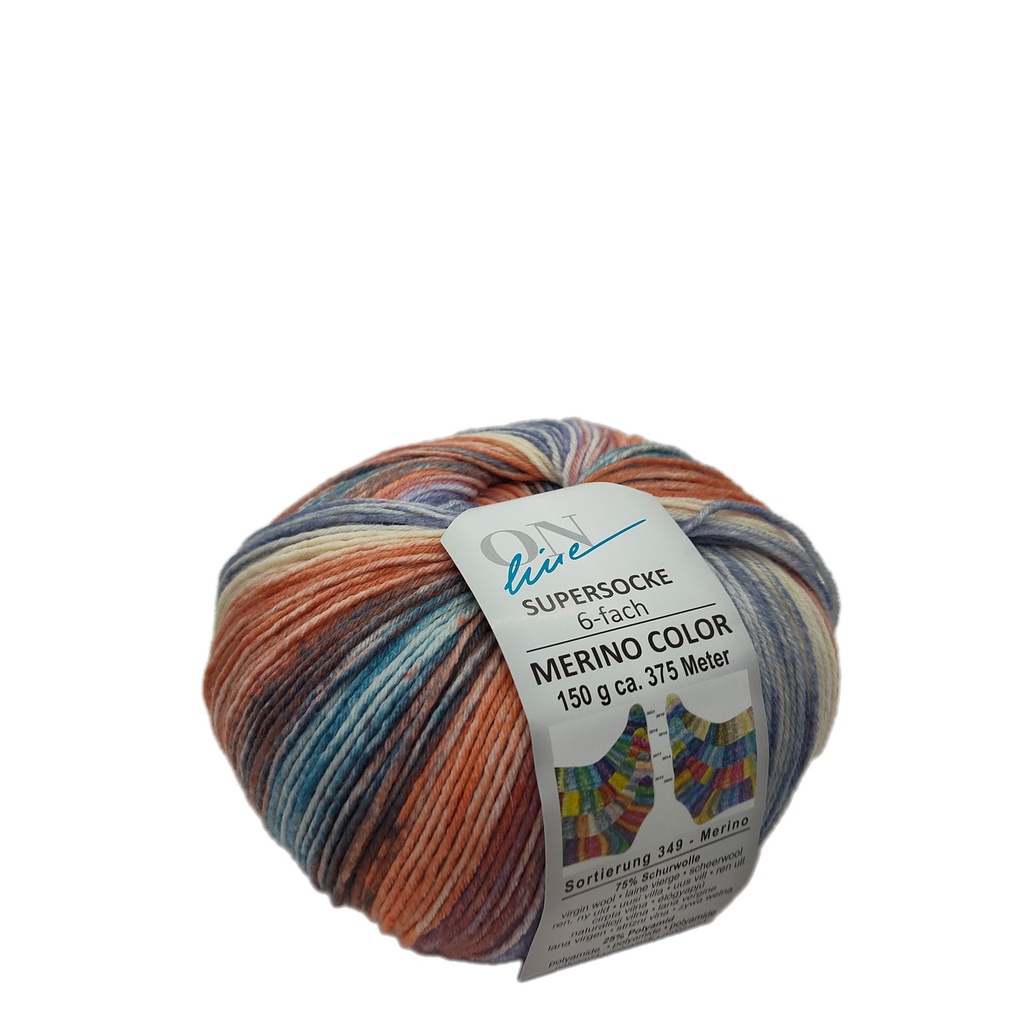 Online Supersocke 6 Ply Merino Color 2917