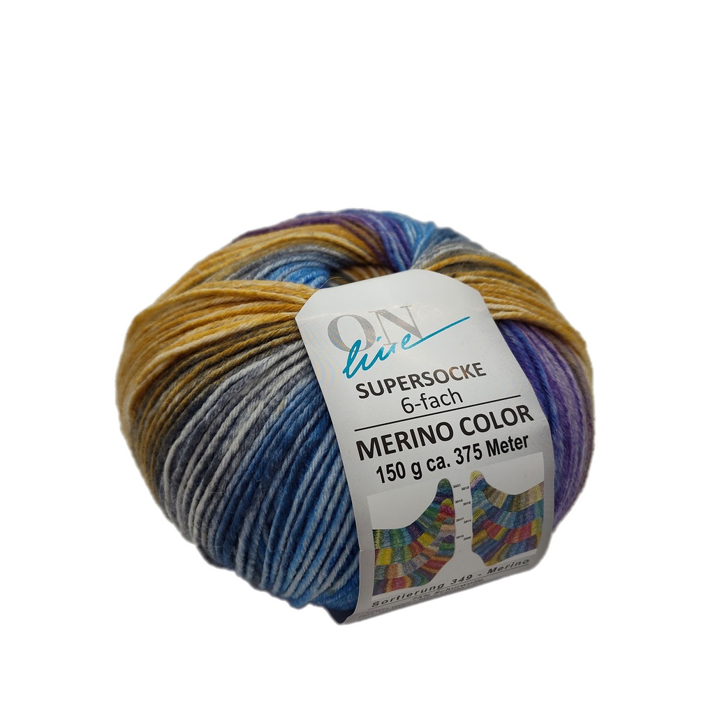 Online Supersocke 6 Ply Merino Color 2920