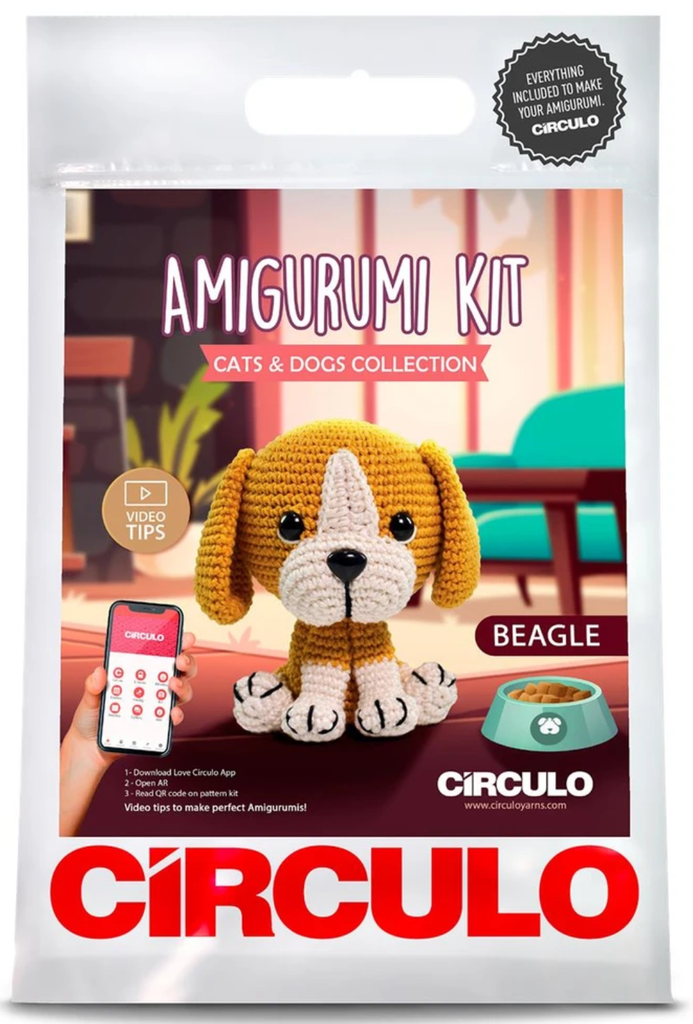 Circulo Amigurumi Kit Cats and Dogs Beagle
