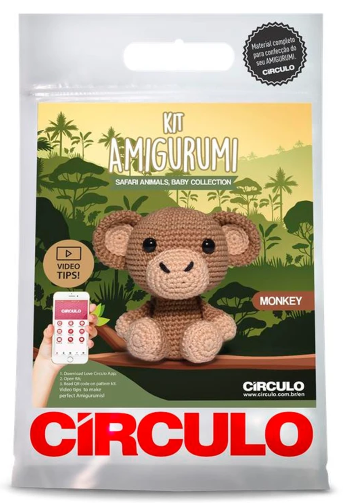Circulo Amigurumi Kit Safari Animals Monkey