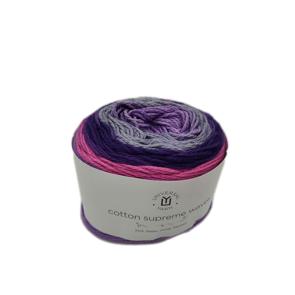 Universal Cotton Supreme DK Waves Heliotrope 908