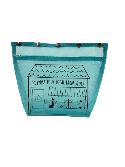 Support Your Local Yarn Store Oh Snap Single Bag Cerulean