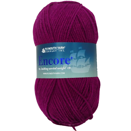 Plymouth Encore Worsted Wild Berry 9860