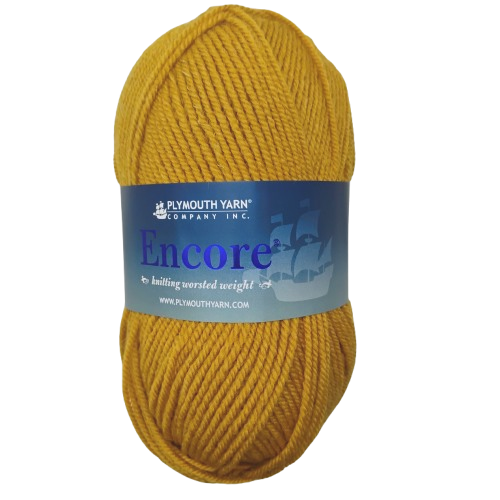 Plymouth Encore Worsted Sunflower 9862
