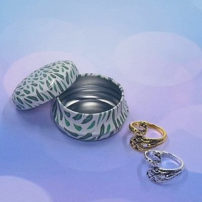 Tension Ring Peacock - 2 Rings Gold & Silver