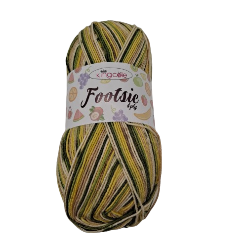 King Cole Footsie 4 Ply Banana 4904