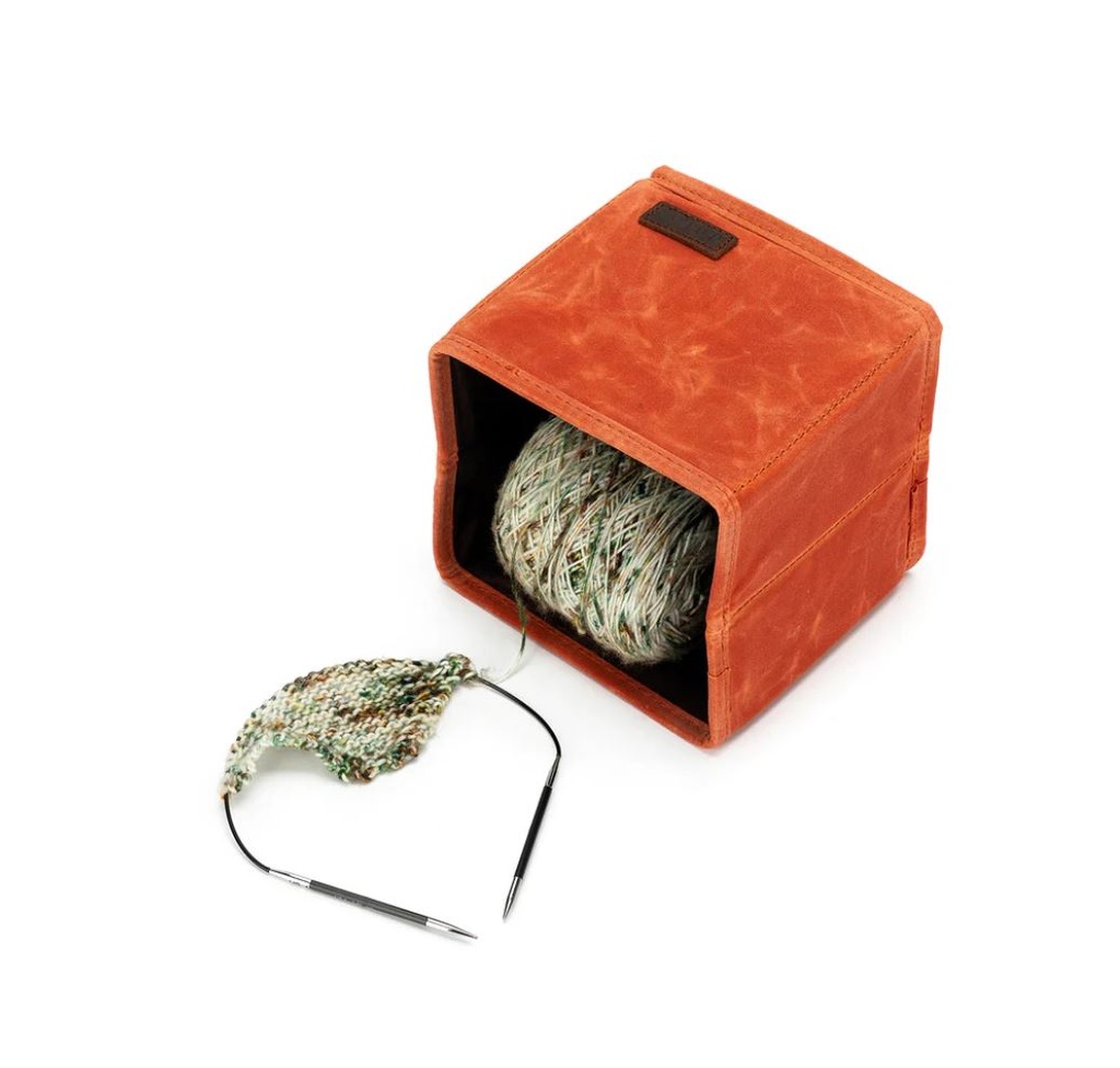 della Q Canvas Cubbies Orange (Set of 2)