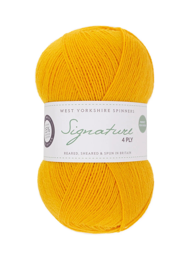 West Yorkshire Spinners Signature 4 Ply Sunflower 1001