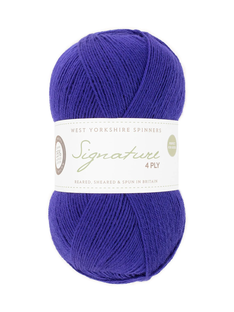 West Yorkshire Spinners Signature 4 Ply Cobalt 1005