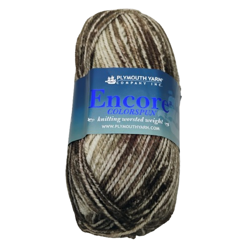 Plymouth Encore Colorspun Tans Mix 7801