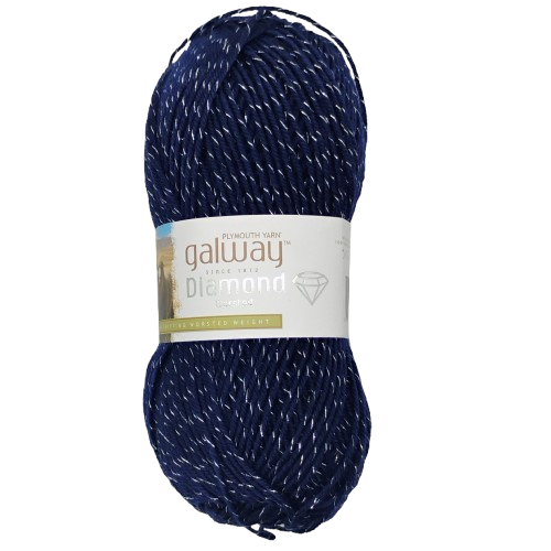 Plymouth Galway Diamond Worsted Navy D010