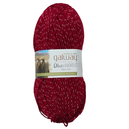 Plymouth Galway Diamond Worsted Ruby D148