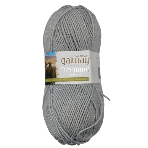 Plymouth Galway Diamond Worsted Silver D205