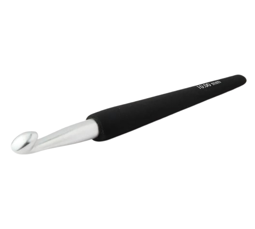 KnitPro Soft Aluminum Silver Hook G/6 (4mm) 