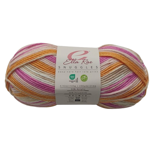 Ella Rae Snuggles Fair Isle Glass Slippers 1005