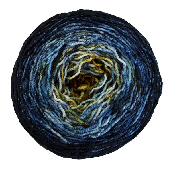 Malabrigo Sock Cakes - Metamorphosis Starry Night Cake 318