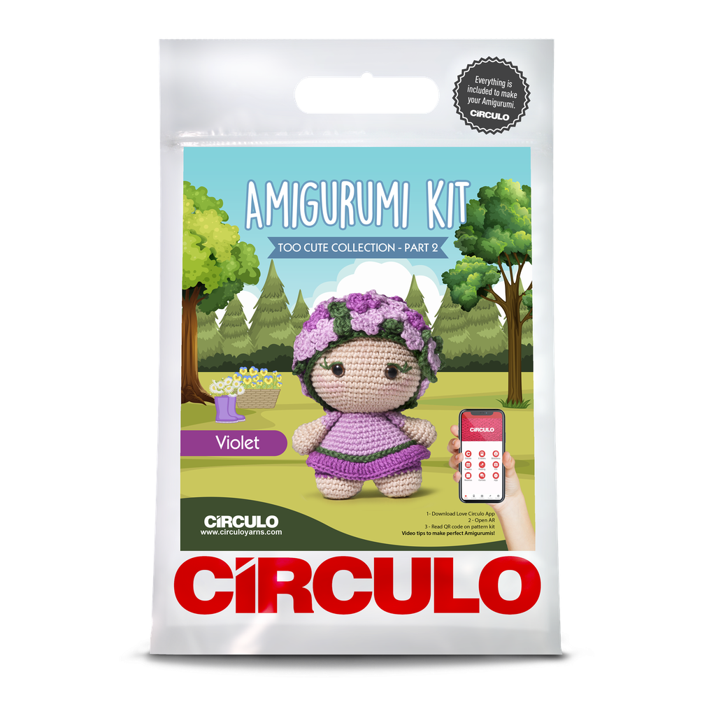 Circulo Amigurumi Kit Collection Too Cute Violet