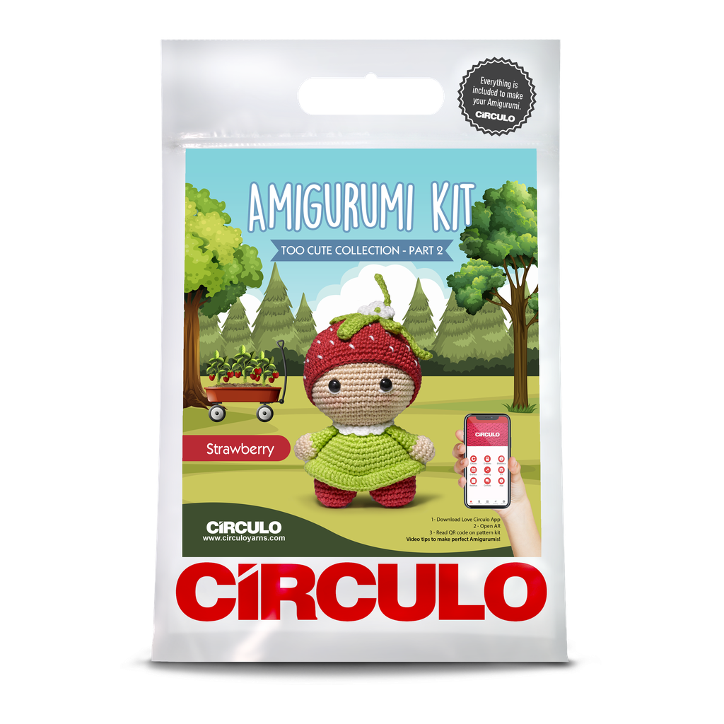 Circulo Amigurumi Kit Collection Too Cute Strawberry
