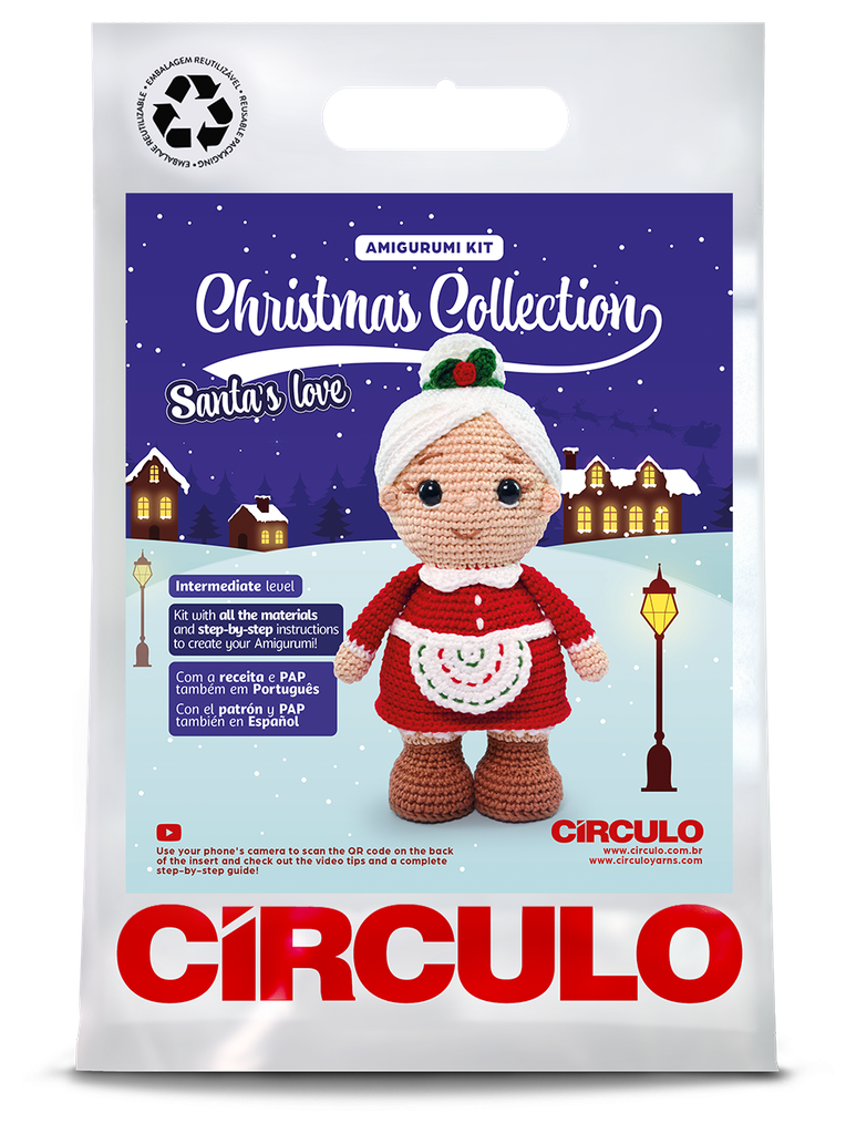 Circulo Amigurumi Kit Christmas Collection Santa's Love Mrs. Claus