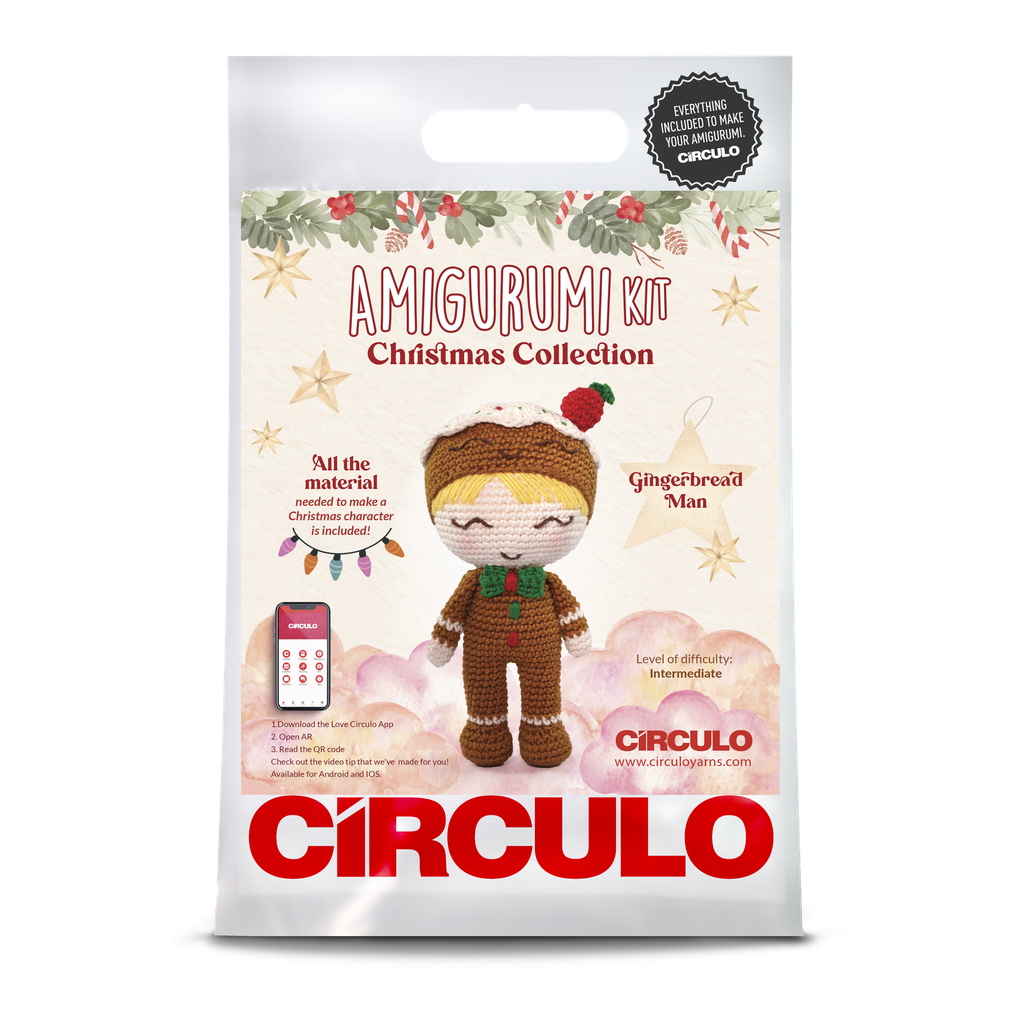 Circulo Amigurumi Kit Christmas Collection Gingerbread Man