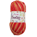 King Cole Footsie 4 Ply Tomato 4917