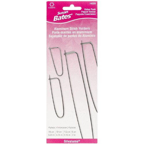 Susan Bates Aluminum Stitch Holders Value Pack 4 pcs