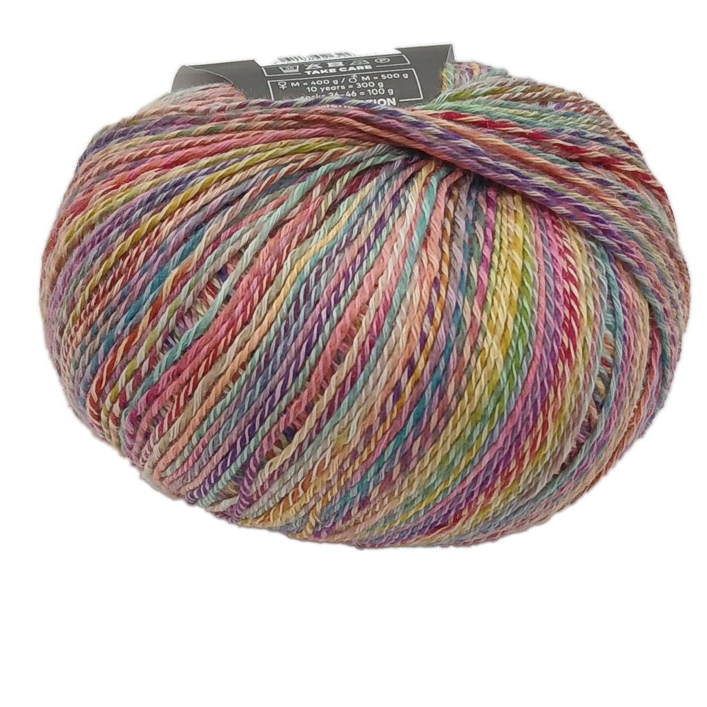 Wool Addicts Footprints Yellow, Purple, Pink, Orange 03