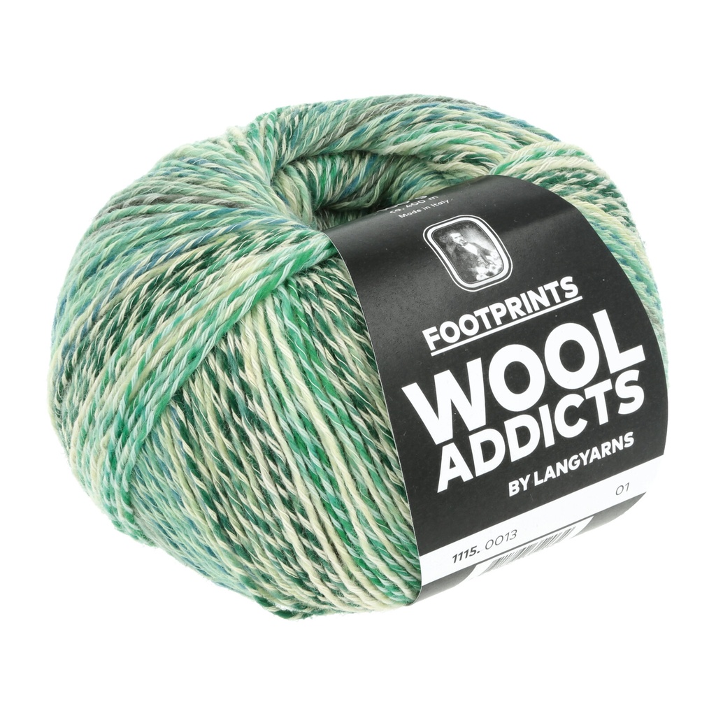 Wool Addicts Footprints Green, Blue 13