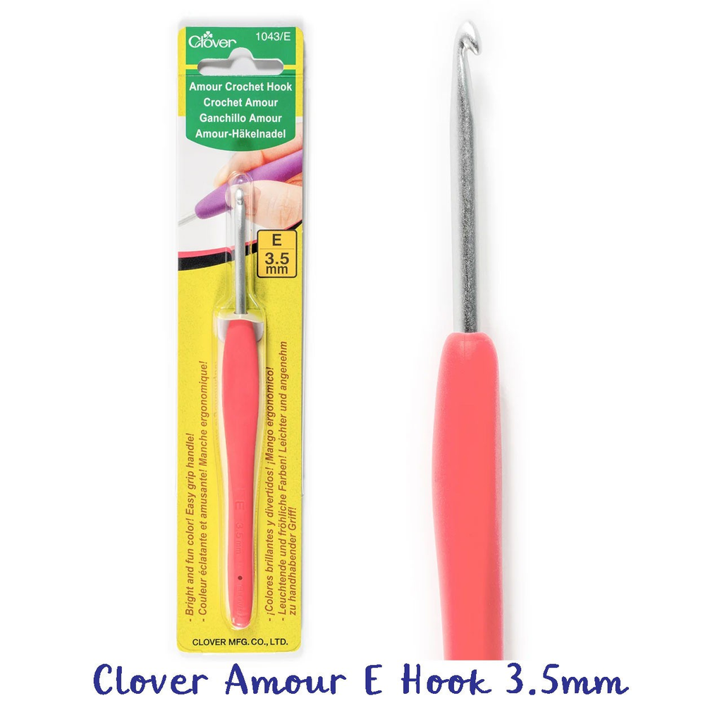 Clover Amour Crochet Hook E (3.5mm)  