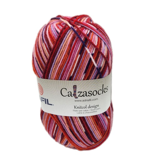 [CAL 0165] Adriafil Calzasocks Pink/Red 165