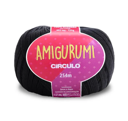 [AMI C8990] Circulo Amigurumi Cotton Black 8990