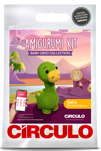 [BABY BRONTOSAURUS] Circulo Amigurumi Kit Baby Dino Collection Baby Brontosaurus
