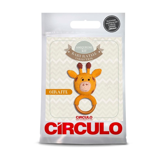 [GIRAFFE] Circulo Amigurumi Kit Baby Rattle Collection Giraffe