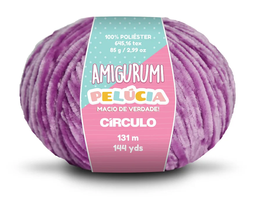 [AMI P6614] Circulo Amigurumi Pelucia Alfazema 6614