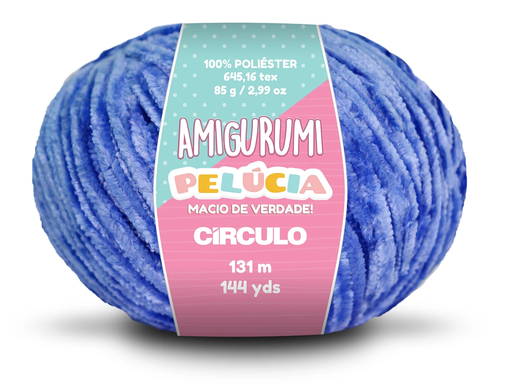 [AMI P2829] Circulo Amigurumi Pelucia Ball Blue 2829