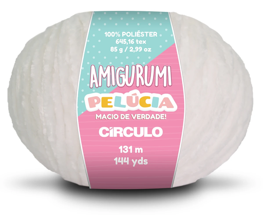 [AMI P8001] Circulo Amigurumi Pelucia White 8001