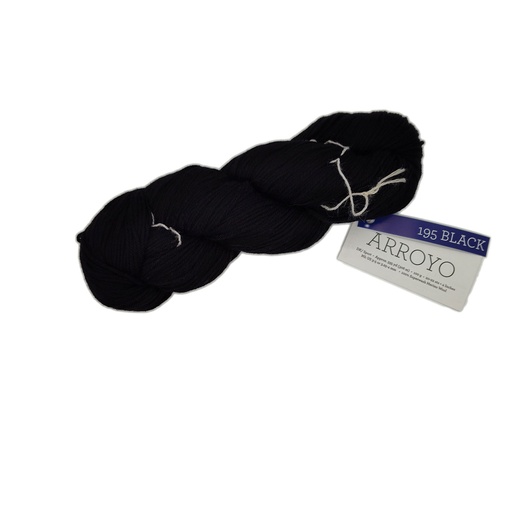 [ARO 0195] Malabrigo Arroyo Black 195