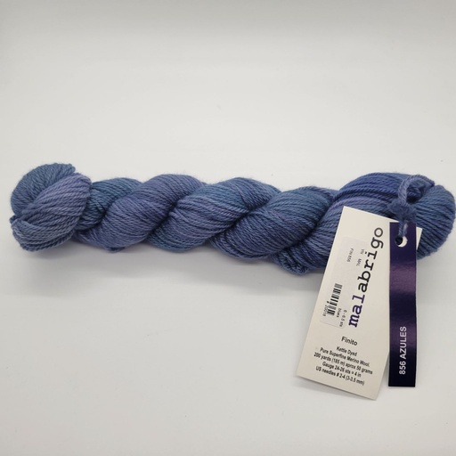 [FIN 0856] Malabrigo Finito Azules 856