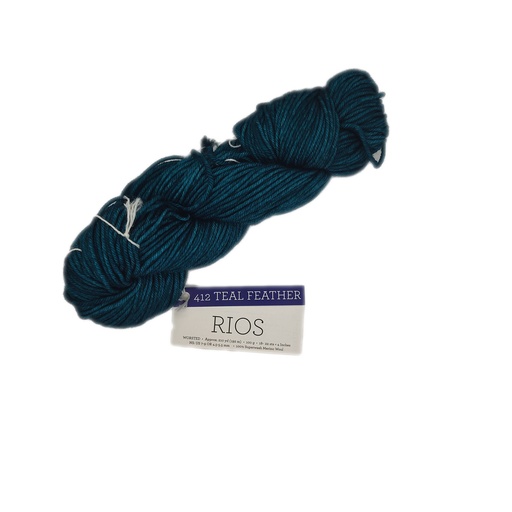 [RIO 0412] Malabrigo Rios Teal Feather 412