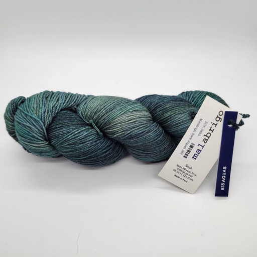 [SOK 0855] Malabrigo Sock Aquas 855