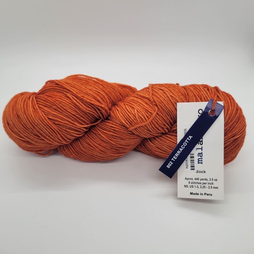[SOK 0802] Malabrigo Sock Terracotta 802