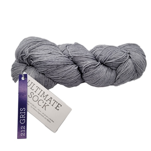 [MUS 0212] Malabrigo Ultimate Sock Gris 212