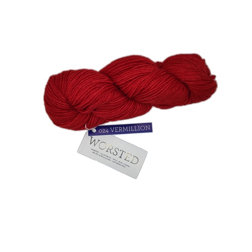 [MWR 0024] Malabrigo Worsted Vermillion 024