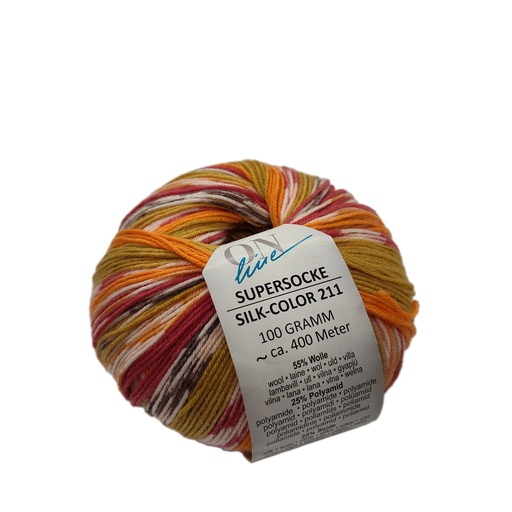 [SOCK 1963] Online Supersocke Silk 211 Indian Summer  1963