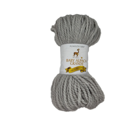 [BAG 2546] Plymouth Baby Alpaca Grande Grey Frost 2546