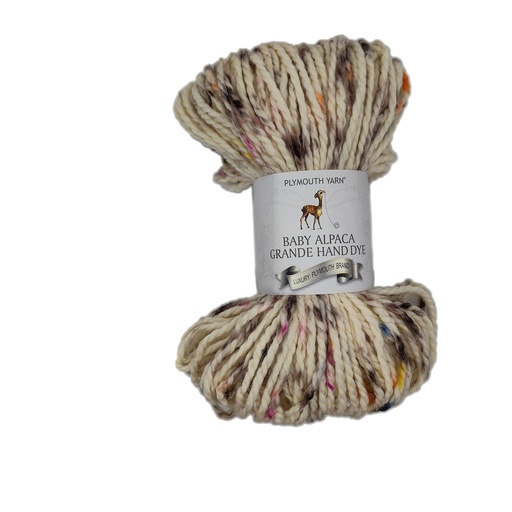 [BAG HD0144] Plymouth Baby Alpaca Grande Hand Dye Brown Multi 144 (discontinued)
